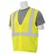 Erb Safety Safety Vest, Economy, Mesh, Class 2, S363, Hi-Viz Lime, 5XL 61451